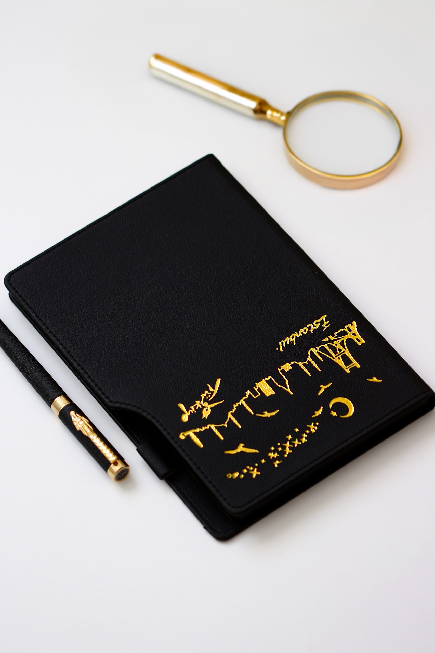 Siyah İstanbul Deri Defter
