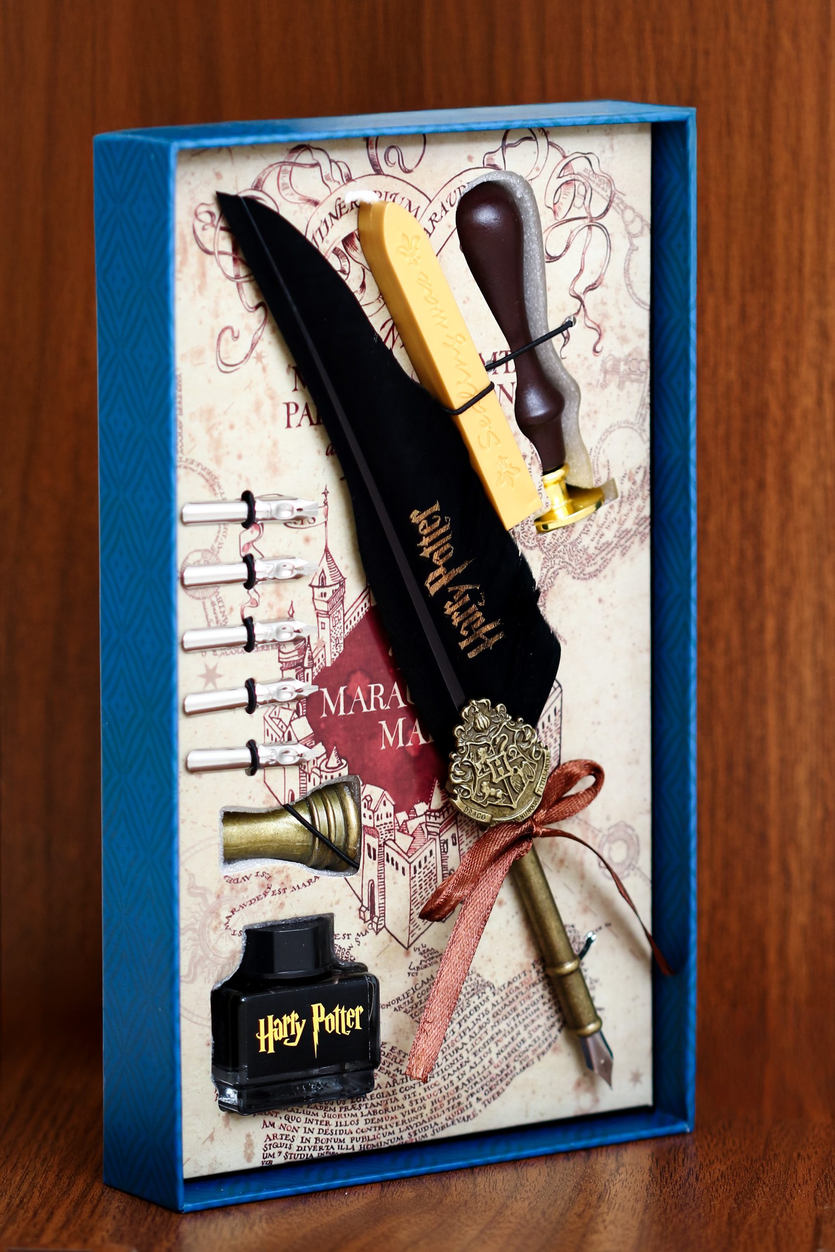 Harry Potter Mühürlü Siyah Tüylü Kalem