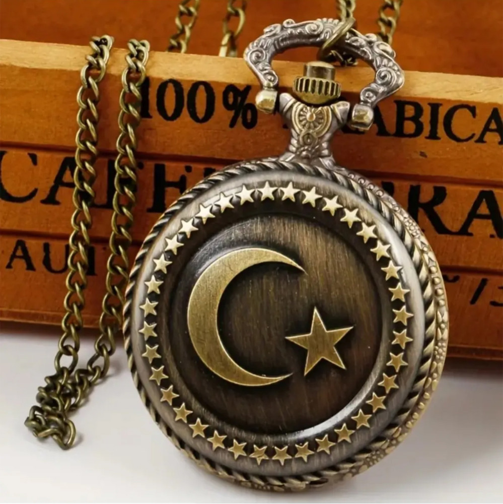 Türk Bayraklı Köstekli Saat - Görsel 2